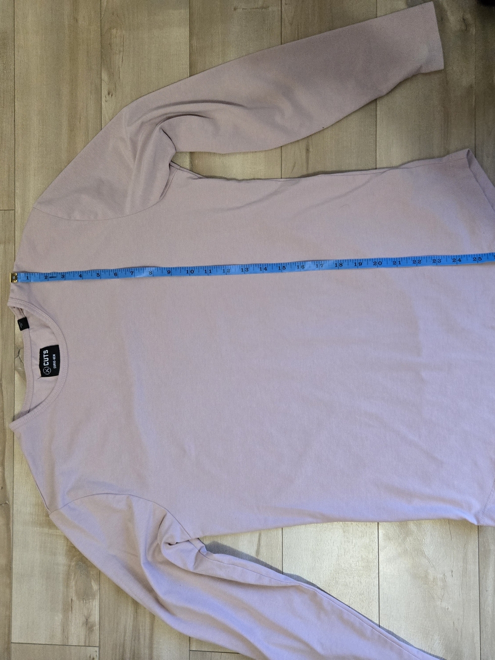 Cuts Clothing Men’s Medium AO Long Sleeve Curve-Hem | Lavender PYCA Pro - Picture 6 of 8